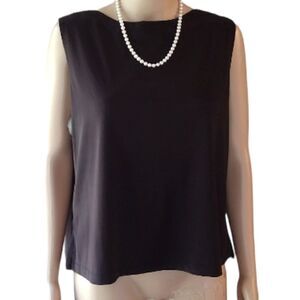 I.N. Studio Women's Size XL Solid Dark Brown Stretchy Nylon Spandex Tank Top USA
